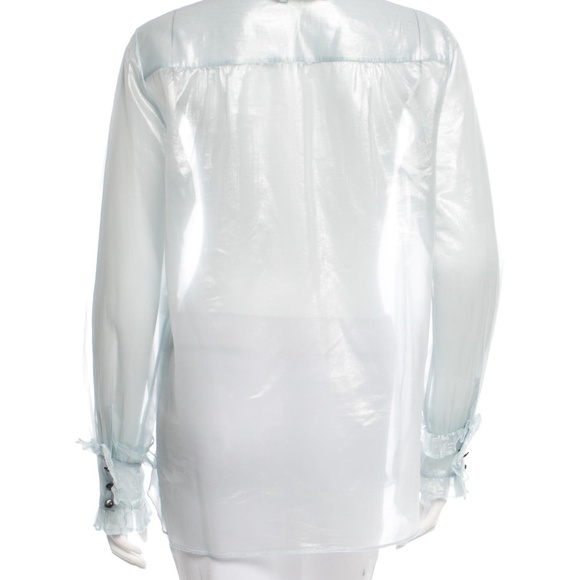 MARC JACOBS: Sheer silk button up blouse - Picture 3 of 3